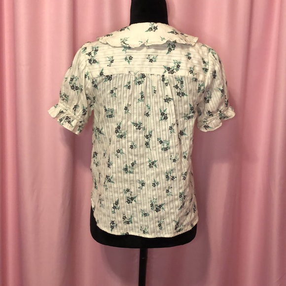 Pilcro Keira Collared 100% Cotton Button Up Blouse - Picture 6 of 8